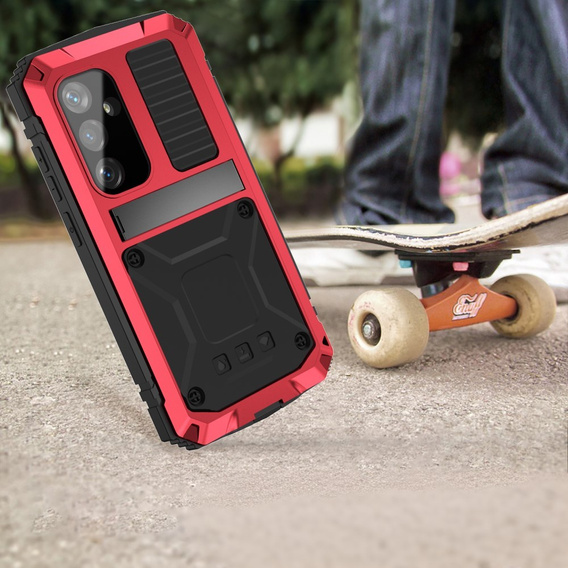 Páncélozott tok a Samsung Galaxy S25, R-JUST, piros