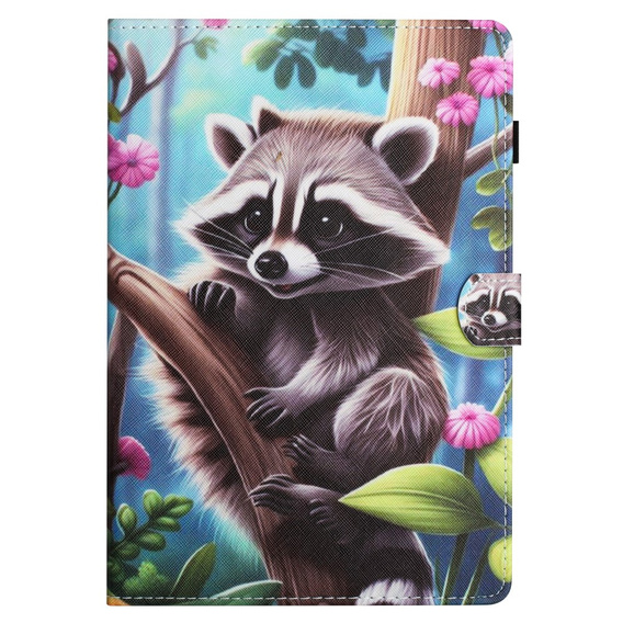 Tok iPad 10.9" 2022 (10 gen.), pánttal, raccoon