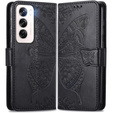 Pattintható tok a Oppo Reno 12 Pro, Butterfly, fekete