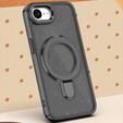 Az iPhone 16e tok, Glittery Magnetic Kickstand, fekete