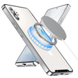 Kameravédő tok Samsung Galaxy Note 10+ Plus, CamShield MagSafe, átlátszó / ezüst
