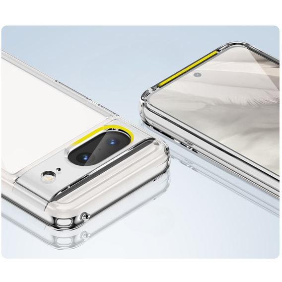 Tok Google Pixel 8, Fusion Hybrid, kameravédelemmel, átlátszó