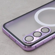 Magnetic Dual Glass MagSafe tok Samsung Galaxy S23, lila