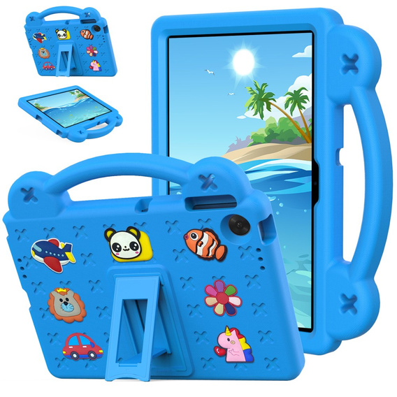Gyermek tok Lenovo Tab TB311FU, Cute Patterns, állvánnyal, kék