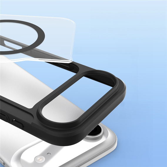 Dux Ducis tok iPhone Air, Skin X Pro, pánttal, MagSafe-hoz, fekete