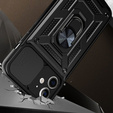 Telefontok a iPhone 12, CamShield Slide, fekete