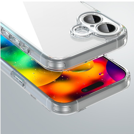 Tok iPhone 17 készülékhez, kamerafedéllel, átlátszó