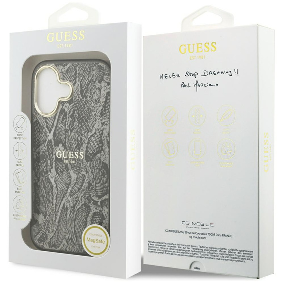 Guess Python Pattern MagSafe tok iPhone 17-hez