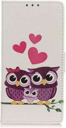 Pattintható tok a Nokia 2, Wallet, Owl Family