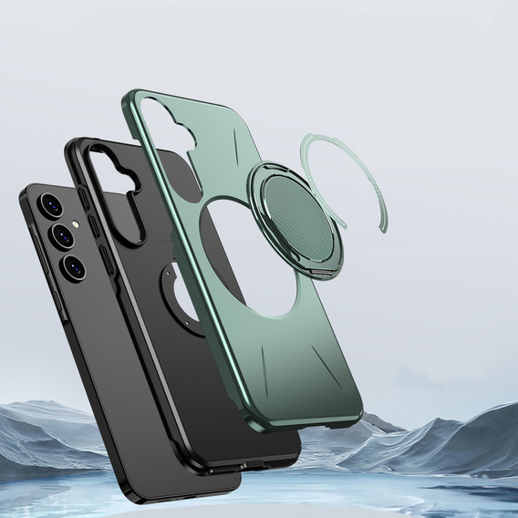 MagSafe tok állvánnyal Samsung Galaxy A57 5G készülékhez, zöld