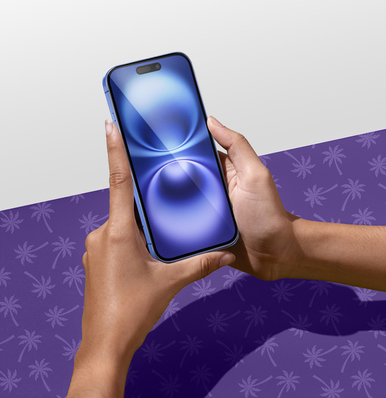 Shy Palm Privacy edzett üveg iPhone 16 Plus-hez