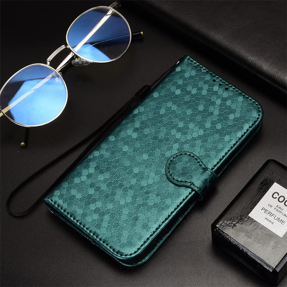 Flap tok Realme C71, Wallet Rhombus, zöld