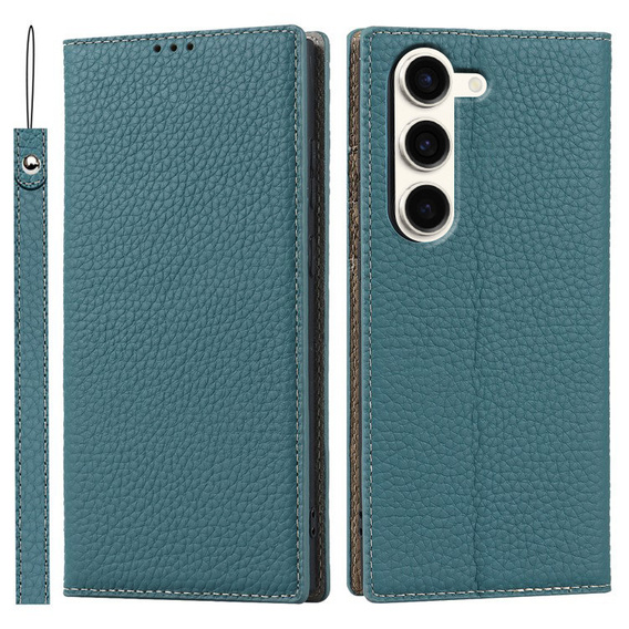 Bőr tok a Samsung Galaxy S23, ERBORD Grain Leather, kék
