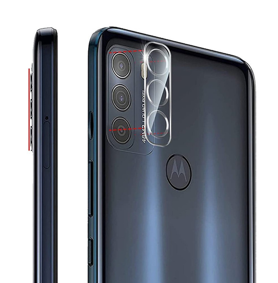 Edzett kameraüveg Motorola Moto G50, kék
