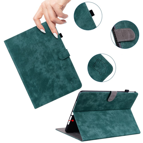 Telefontok a Samsung Galaxy Tab S9, Wallet Pen Slot, zöld
