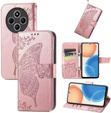 Pattintható tok a Xiaomi Redmi 14C / Xiaomi Poco C75, Butterfly, rózsaszín rose gold
