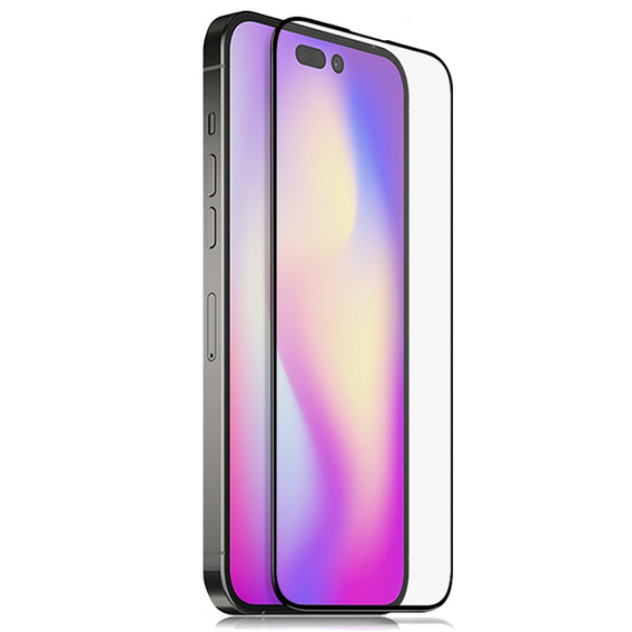 3D edzett üveg iPhone 14 Pro Max készülékhez, fekete