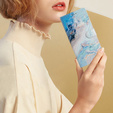 Pattintható tok a Samsung Galaxy A25 5G, Wallet Marble, kék + 9H üveg