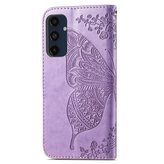Pattintható tok a Samsung Galaxy A16, Butterfly, lila