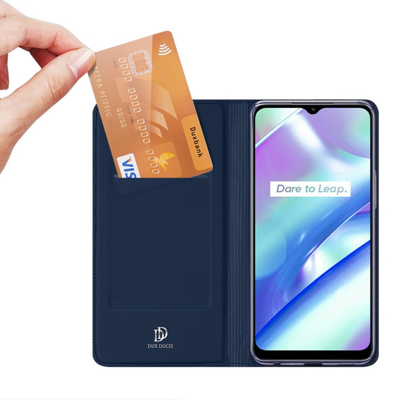 Dux Ducis Telefontok a Realme C33 4G, Skinpro, sötétkék