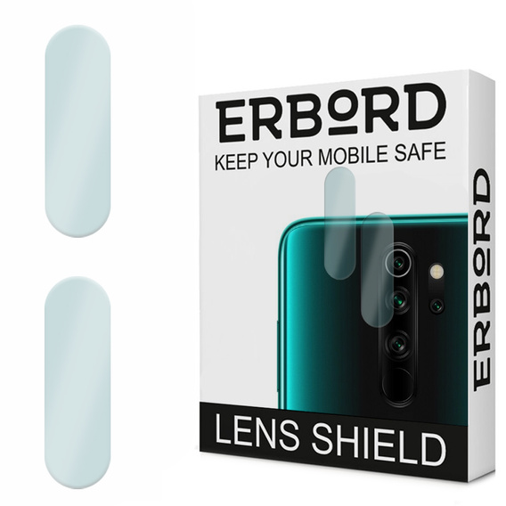 2x ERBORD edzett üveg a kamera számára, hogy Xiaomi Redmi Note 8 Pro