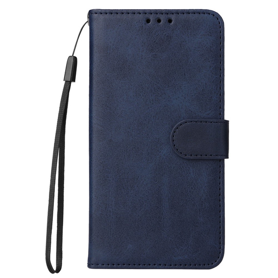 Pattintható tok a Samsung Galaxy A34 5G, Leather Wallet, sötétkék