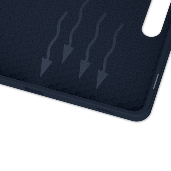 Tok Samsung Galaxy Tab S10 FE+ Plus, Smartcase tolltartóval, sötétkék