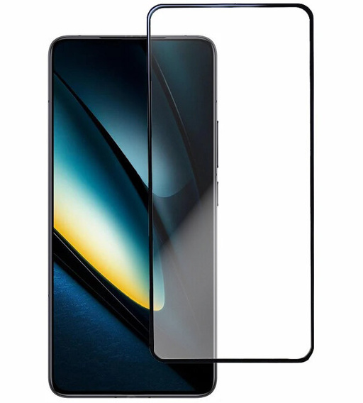 3D edzett üveg Xiaomi Poco F6 Pro készülékhez, fekete keret