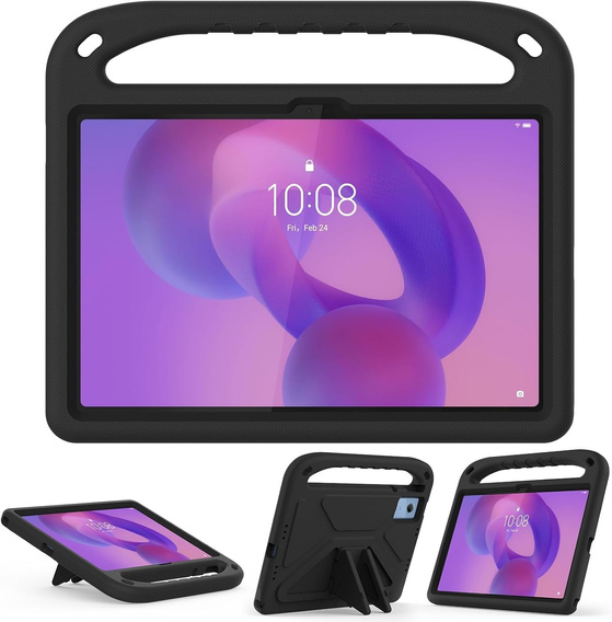 Gyermek tok Lenovo Tab M11, gyermek tok fogantyúval, fekete