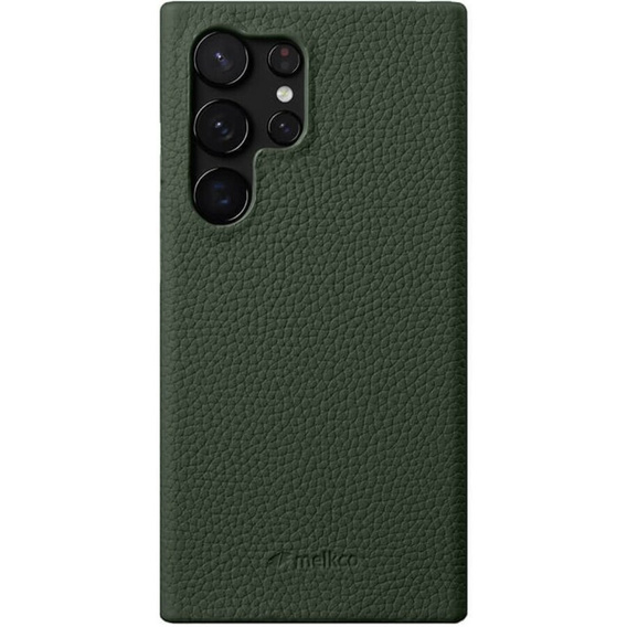 MELKCO tok Samsung Galaxy S24 Ultra, bőr, zöld