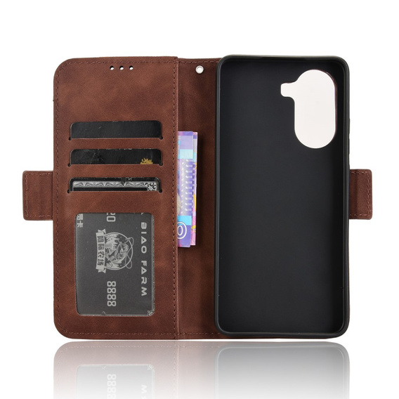 Pattintható tok a Xiaomi Poco X7 Pro 5G, Card Slot, barna
