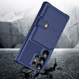 Tok Samsung Galaxy S24 Ultra Card Holder Kickstand, Card Holder Kickstand, kék