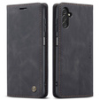 CASEME tok Samsung Galaxy A04S / A13 5G, Leather Wallet Case, fekete
