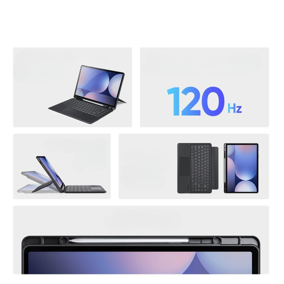 Billentyűzet tok Samsung Galaxy Tab S8 Ultra / S9 Ultra / S10 Ultra, Dux Ducis DK Series, fekete