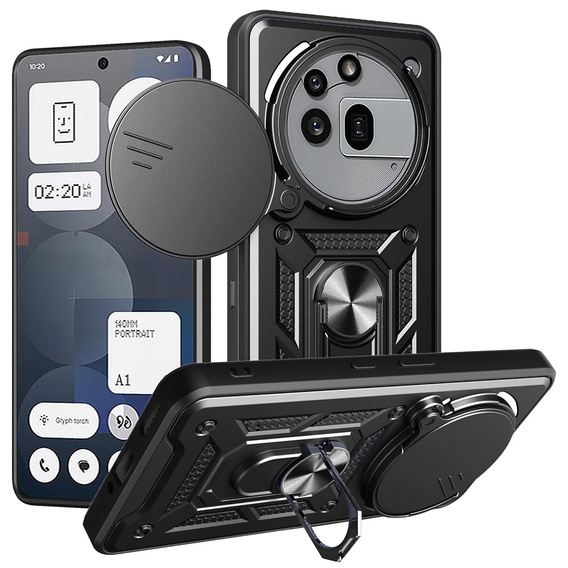 Telefontok a Nothing Phone 3A Pro, CamShield Slide, fekete