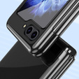 Tok Samsung Galaxy Z Flip7 FE / Z Flip6, PC Case, átlátszó / fekete