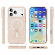 Tok iPhone 17 Pro készülékhez, MagSafe, csillogó, átlátszó arany