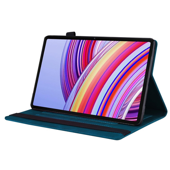 Tok Xiaomi Redmi Pad Pro / Xiaomi Poco Pad, Classic, tolltartóval, kék