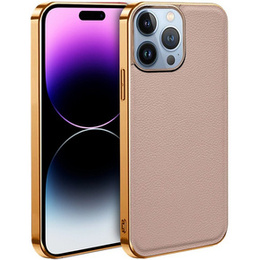 Telefontok a iPhone 13 Pro, Cowhide Leather, rózsaszín