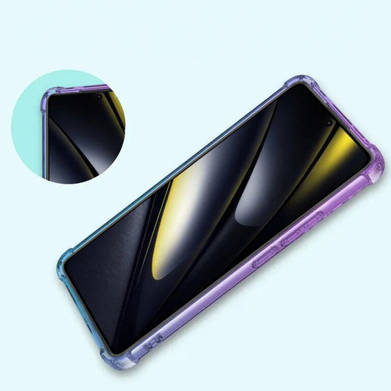 Tok Xiaomi Poco F6, Gradient Dropproof, Lila / kék