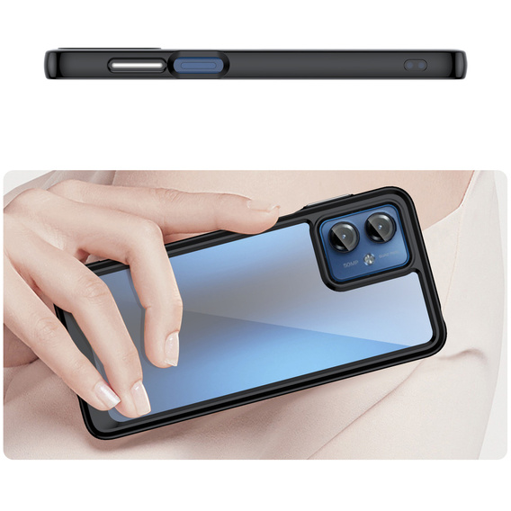 Telefontok a Motorola Moto G14, Fusion Hybrid, átlátszó / fekete