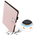 Tok iPad 10.2" 2021/2020/2019 (9/8/7 gen.), pánttal, animal, rózsaszín