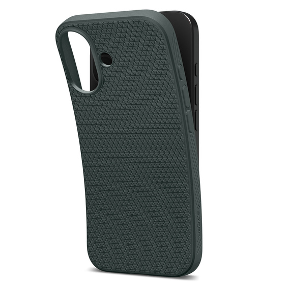 Spigen Liquid Air tok iPhone 17 készülékhez, mélységzöld