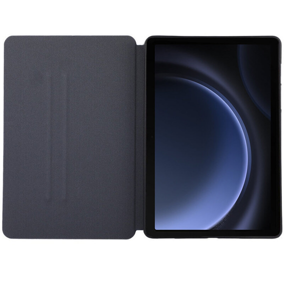 Tok Samsung Galaxy Tab S9 FE+ Plus, Smartcase tolltartóval, zöld