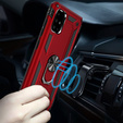 Páncélozott telefontok a Samsung Galaxy A51, Nox Case Ring, piros