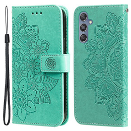 Pattintható tok a Samsung Galaxy M34 5G, Mandala Flower, zöld