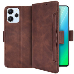 Pattintható tok a Xiaomi Redmi 12, Card Slot, barna