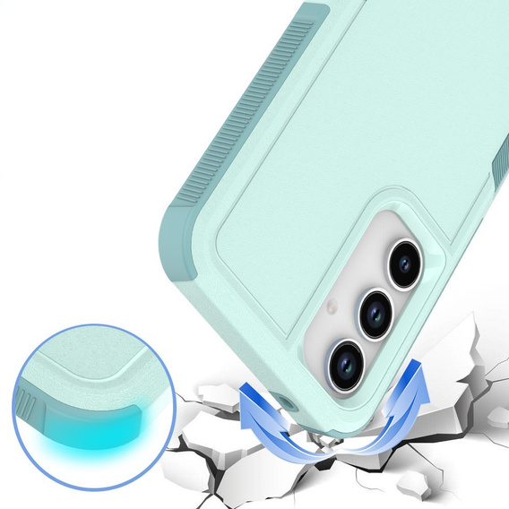 Páncélozott tok Samsung Galaxy A56 5G, Dual Shockproof, zöld
