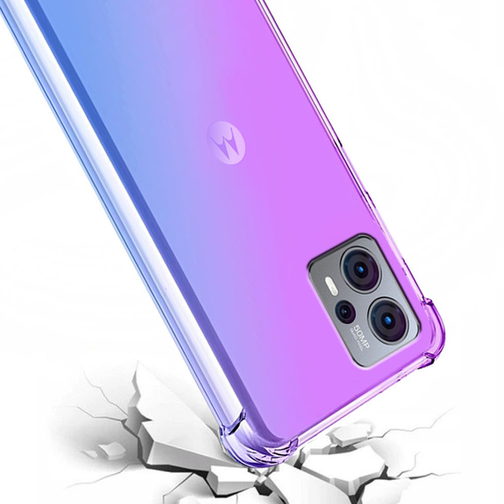 Tok Motorola Moto G23 / G13 4G, Gradient Dropproof, Lila / kék