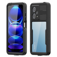 IP68 vízálló tok Xiaomi Redmi Note 12 Pro 5G, Redpepper, fekete